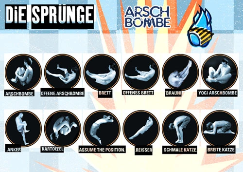 Historische Arschbombe Jump Chart von 2005.