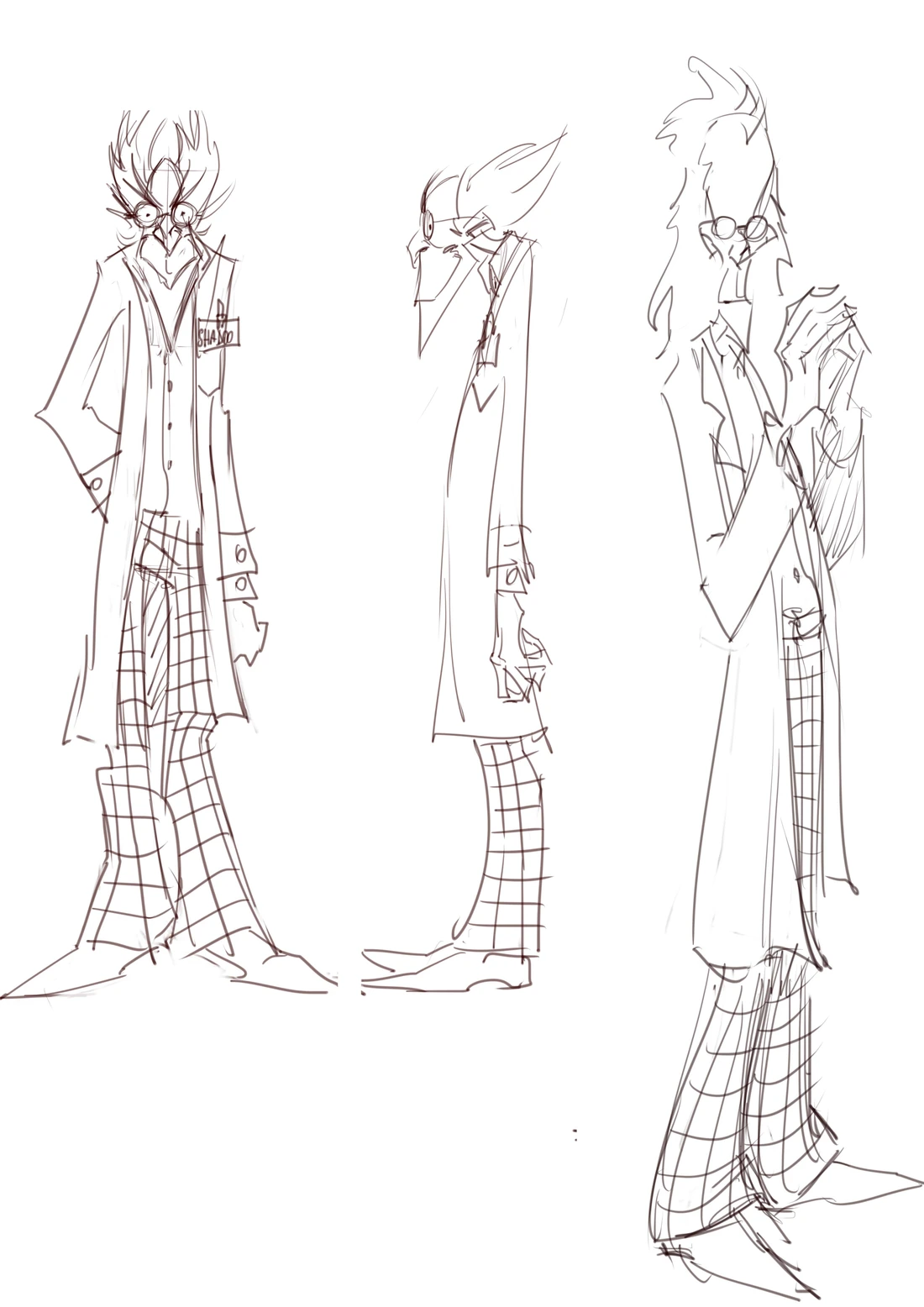 Professor Schadoo · Figurenstudie
