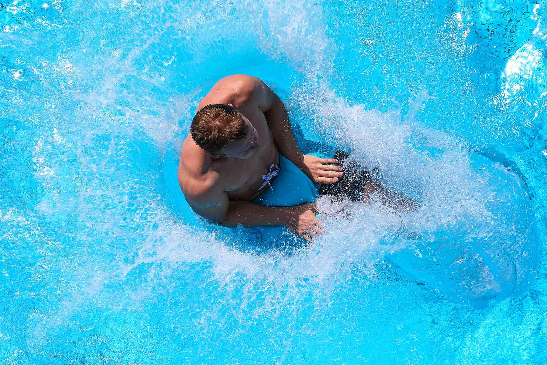 Philipp Kinkel beim Splash. Originalarchiv.
