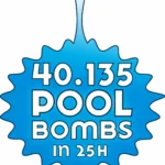 Die Pool-Bombs-Grafik von 2007 nennt 40.135 Sprünge in 25 Stunden. Historische Veranstalterangabe, hier nicht unabhängig als Weltrekord zertifiziert.