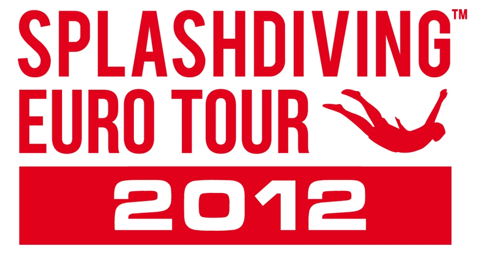 Splashdiving Euro Tour 2012: original artwork from the year’s archive. The logo documents the communication, not a confirmed tour itinerary or results.
